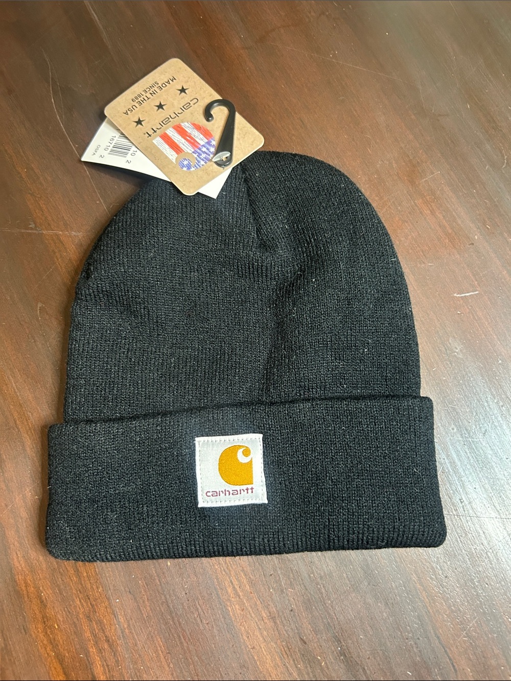 Carhartt A18 Knit Cuffed Watch Hat Beanie - Black One Size NWT